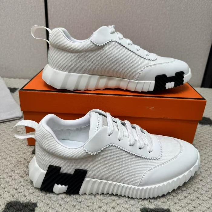 Leather H Men's Shoes Trendy Brand Comfortable Board Shoes Casual, Summer Breathable Sports Shoes Light Luxury High Sense