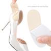 4 Pairs Curved Heel Grip Pads Soft Faux Suedes Sponge Cushions for High Heels Comfort and Pains Relief in Long Standing