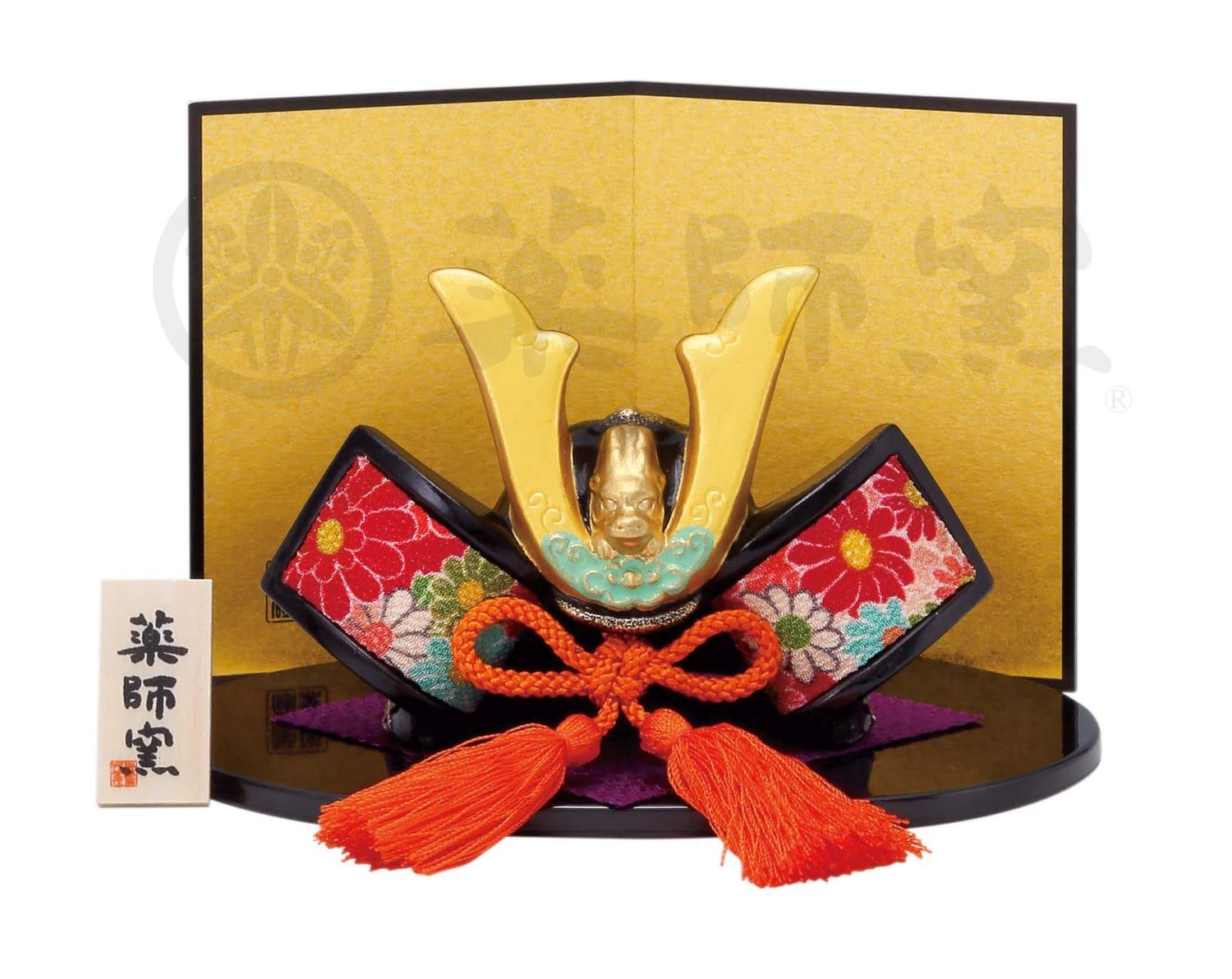 

Yakusigama (Yakusigama) Nishiki-sai Success Helmet, Chirimen [5735], Festival Charm, Celebration Ornament, Interior Decoration