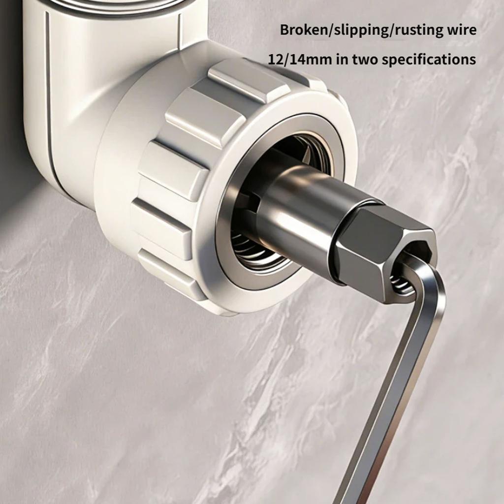 Screw Extractor Water Pipe Screw Removal Tool Broken Bolt Removal for 12mm14mm Diameter Pipe Valves Faucet