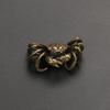 Retro Bronze Crab Statue Tea Pet Ornaments Pure Copper Solid Animal Miniature Retro Fish Tank Decoration Accessories Figurines