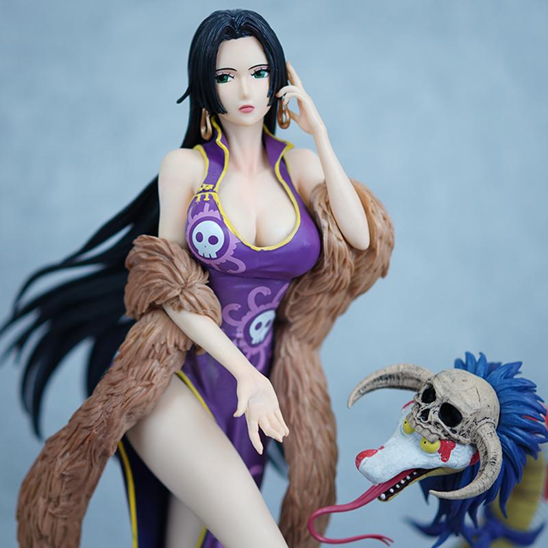 Perfect One Piece In Stock Snake Ji Female Emperor Hand-Made Action Figure 37cm Animation Resonance Ornaments Collectible Hand Figurine