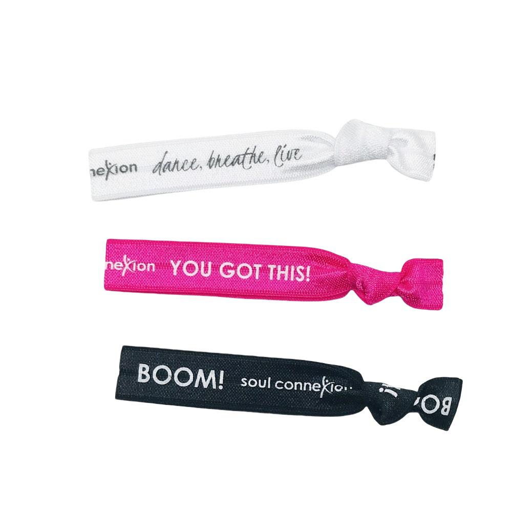 Customizable Dopamine Color Elastic Headband and Hair Tie