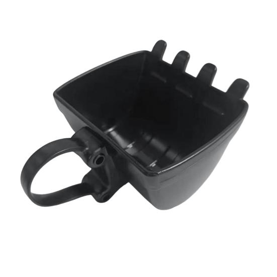 330ML Hrnček ve tvaru lžíce bagru, pohár na zmrzlinu s lopatkou z měděné slitiny, hrnek na kávu, šálek na čaj, nádoba na mléko, džus pro použití v kuchyni