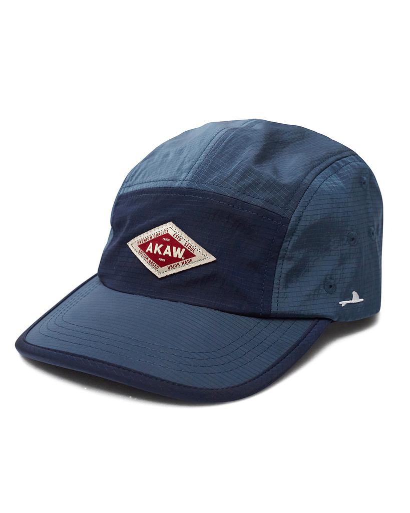 Akau Oversized Two-Tone Camp Cap Ripstop (Blue)