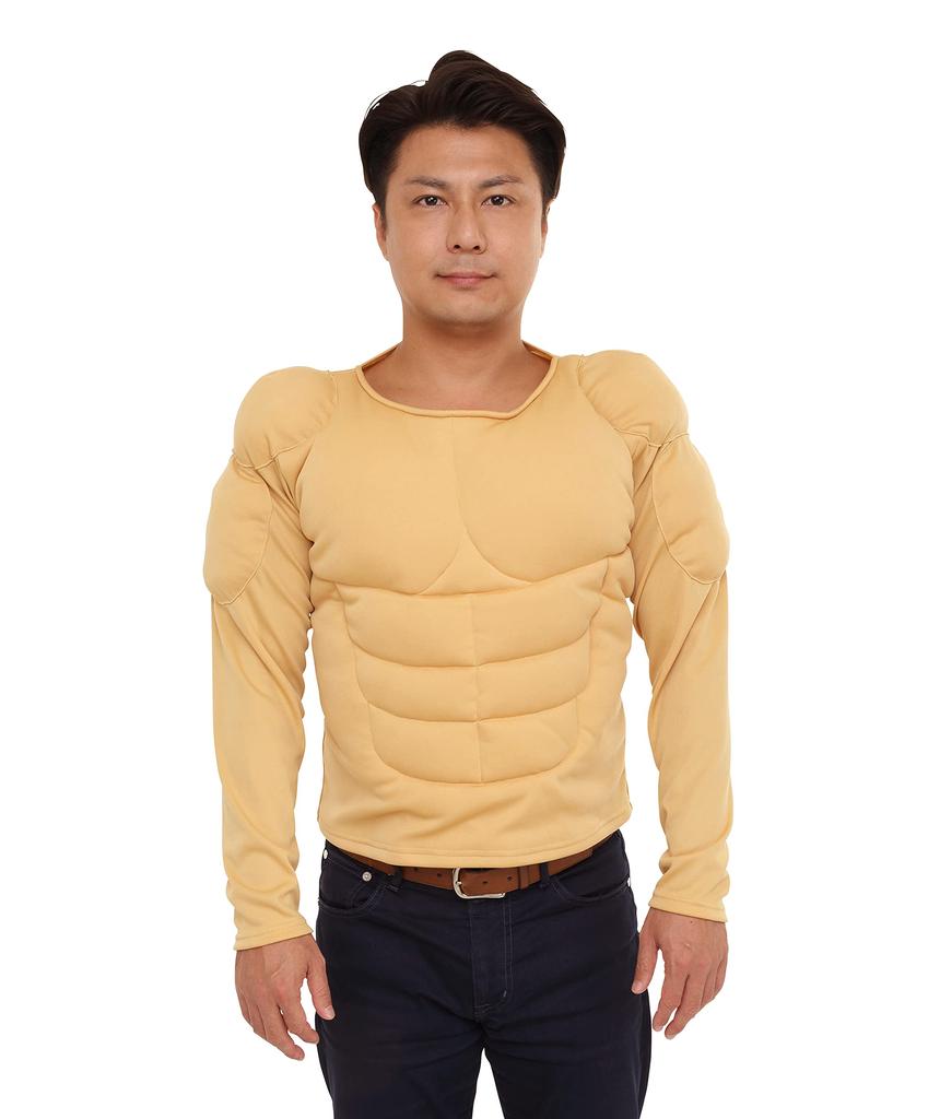 Clearstone Cosplay Halloween Muscular Macho Beige T-shirt Men's