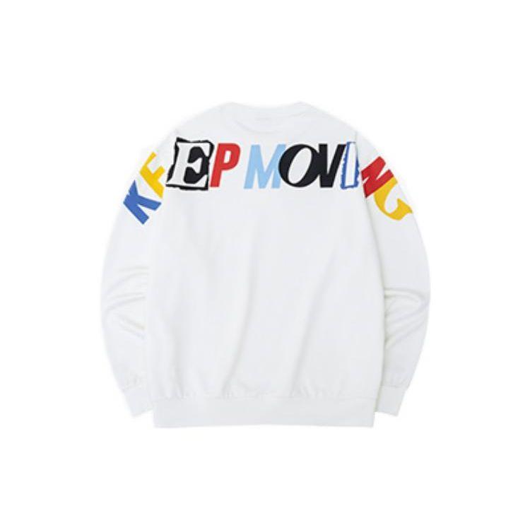 Anta Lifestyle Series FW22 Back Letter Print Sweatshirt Unisex Sweatshirt White 152238708-1