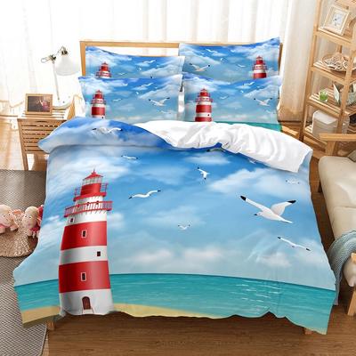 Blue Sky Seagull Bedding Duvet Cover Set 3d Digital Printing Bed Linen Fashion Design Comforter Cover Bedding Sets Bed Set