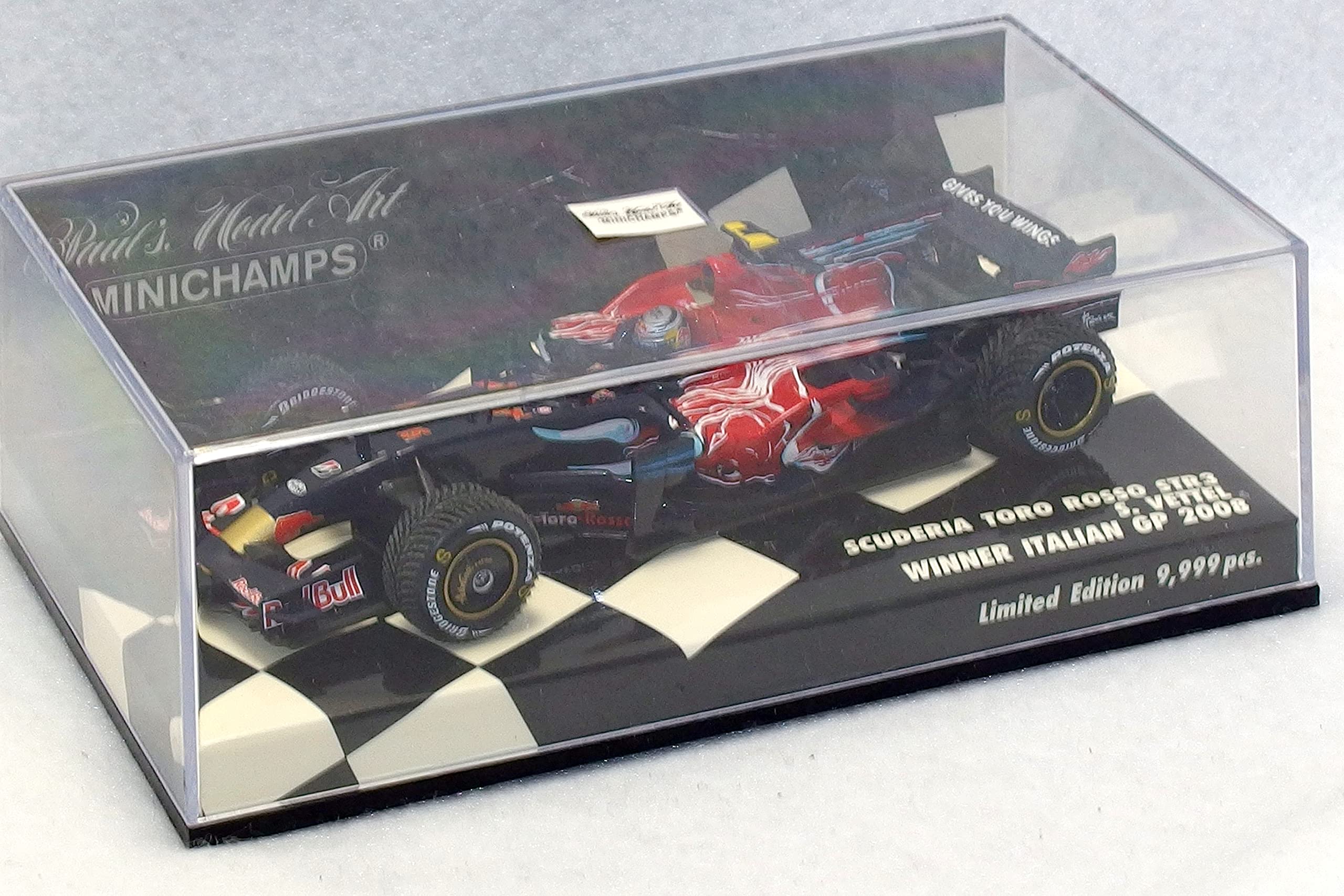 

MINICHAMPS F1 Scuderia Toro Rosso Winner Italian GP 2008 Scuderia Toro Rosso Sebastian Vettel Italian GP 400080115 PMA 4012138088726 1/43 STR3#15