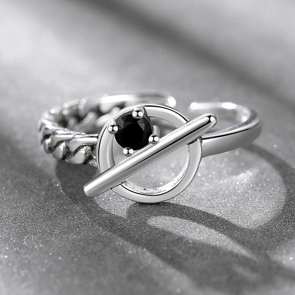 

Персонализированное мужское и женское кольцо-хвост на указательный палец открытое ретро серебряное кольцо, женское живое тайское серебряное кольцо opening adjustable