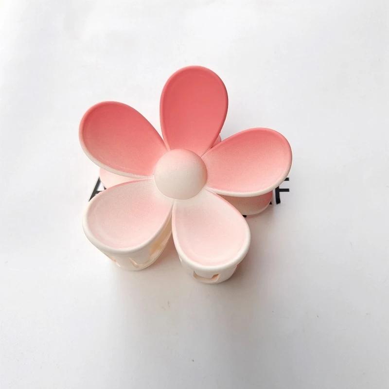3.5cm 7cm Korea Flower Shape Hair Claw Clips Women Girls Ponytail Hairpin Barrette Headwear Accessories