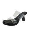 2024 New Womans Pink Sandals Ladies Platform High Heels Sandalias Shoes for Women Bluckle Summer Casual Black Beach Shoes White