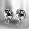 2Pcs Heavy Duty Suction Cup Hooks Hanger TPU Suckers For Window Bathroom Kitchen