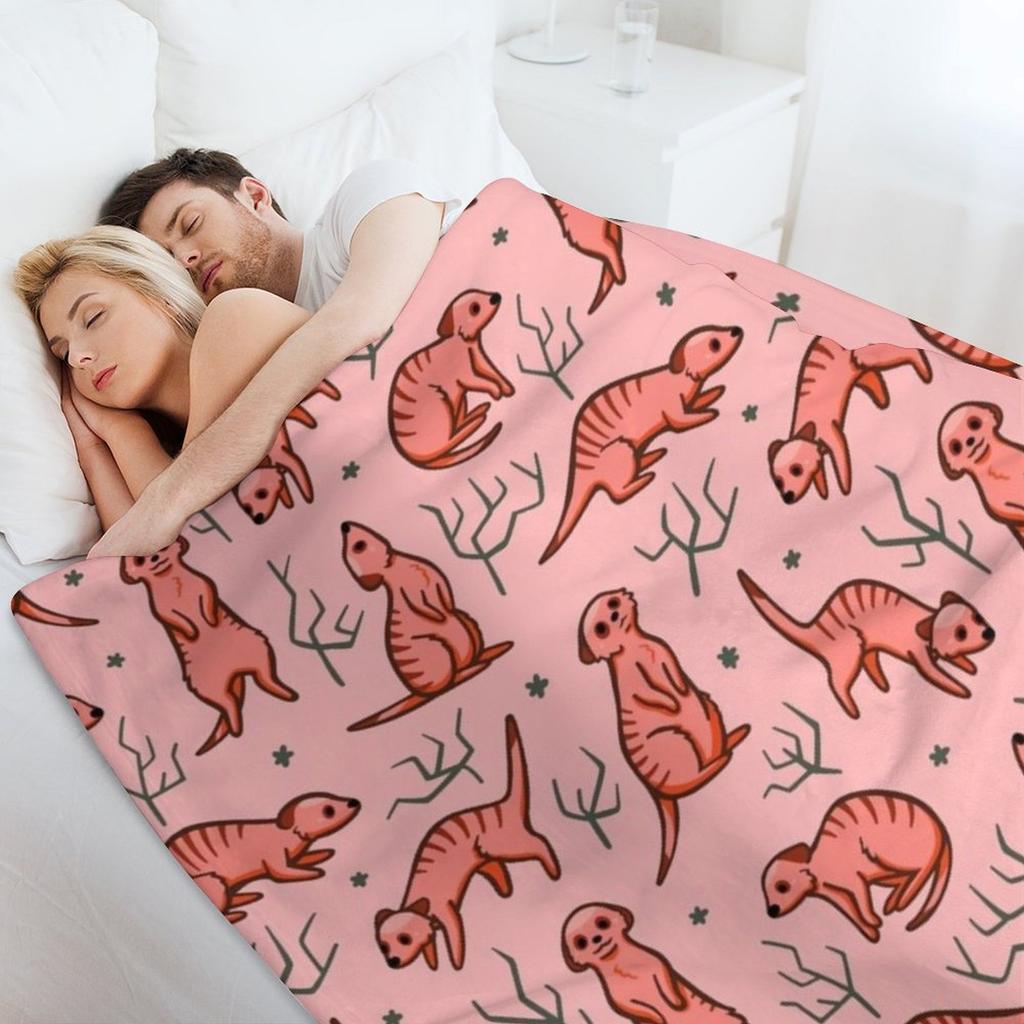 Major Meerkats Throw Blanket Luxury Brand Winter beds Soft Plaid Summer Beddings Blankets