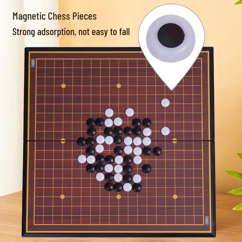 Portable Magnetic Go and Snakes and Ladders Board Game Set
