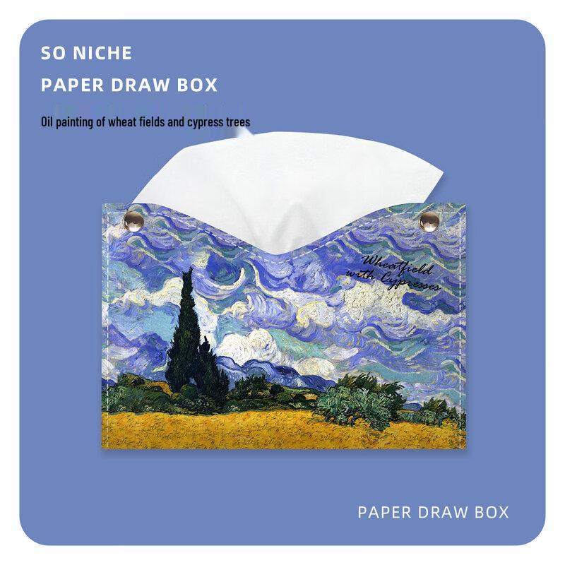 LIEI Oil Painting Style Tissue Box