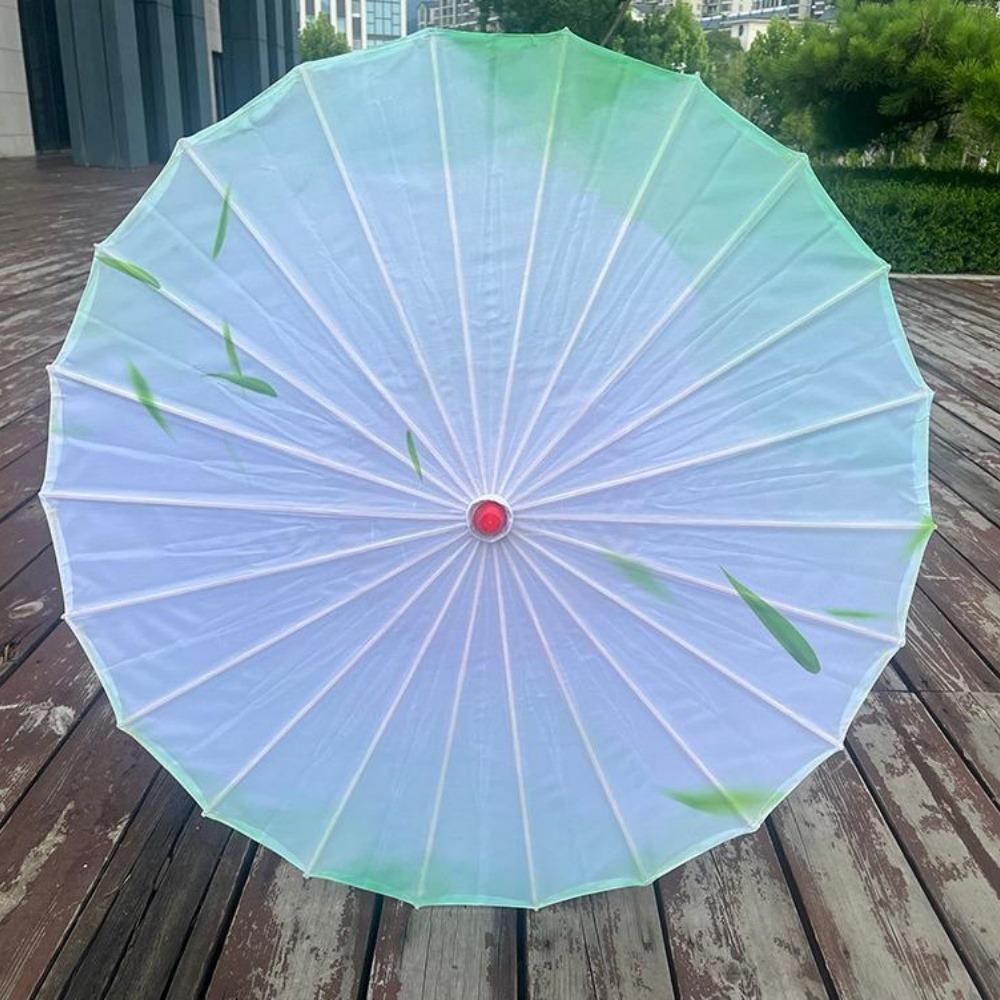 Silk Cloth Umbrella Fan 56cm Cosplay Hanfu Oil Paper Umbrella Dance Performance