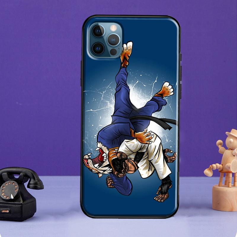

Силиконовый чехол для дзюдо для iPhone 13 Mini 11 14 12 Pro Max 7 8 Plus X XR XS Max SE 2020, чехол для телефона iPhone 14 Pro
