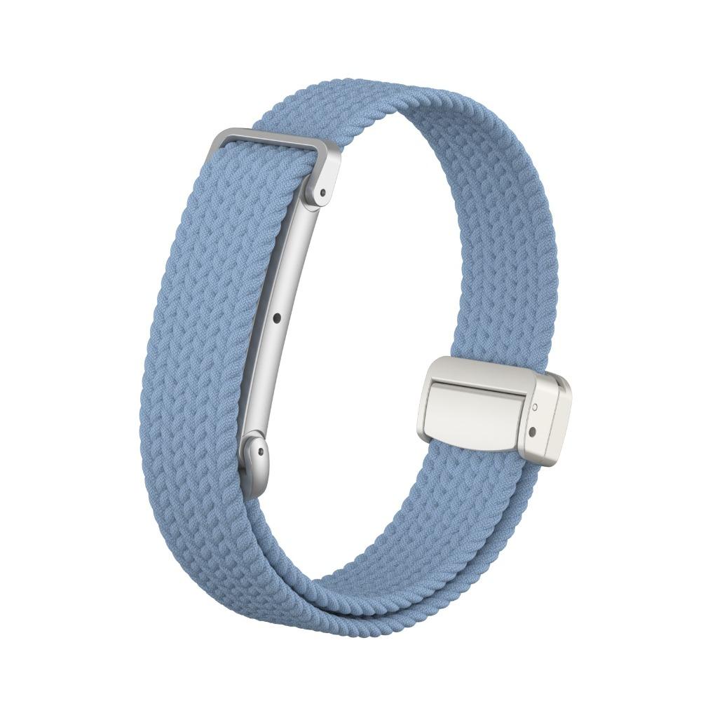 Geflochtenes Nylon Sportarmband Elastisches Bizepsband Fitness-Tracker-Armband für Google Fitbit Air für Damen Herren