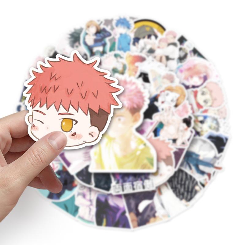 10/50 Stück Cartoon Jujutsu Kaisen Anime Aufkleber Dekoration für DIY Laptop Skateboard Notizbuch Gitarre Helm Aufkleber Decal
