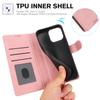 For iPhone 16 Case PU Leather Phone Cover Card Holder Magnetic Clasp Protective