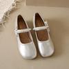 Fashion Soft-soled Women's French Elegant Mary Jane Shoes 2025 Internet Celebrity New Shallow Retro Sweet Style Single Shoes