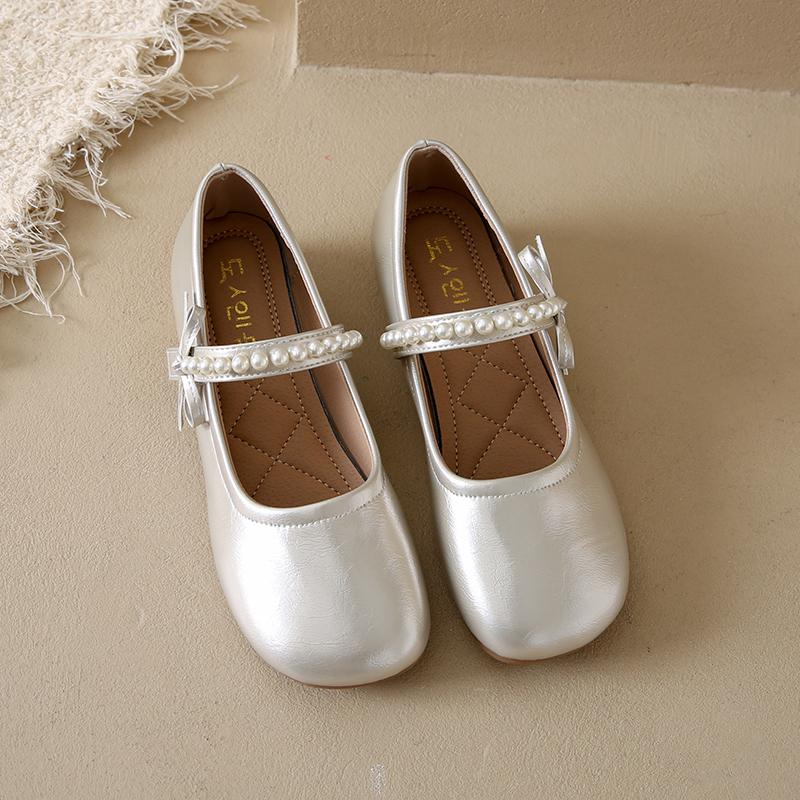 

Fashion Soft-soled Women s French Elegant Mary Jane Shoes 2025 Internet Celebrity New Shallow Retro Sweet Style Single Shoes 40 золотой