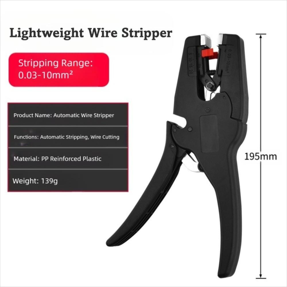 2 In 1 Automatic Wire Stripper Portable Cutting Pliers for 0.03-10mm2 Electrical Repair