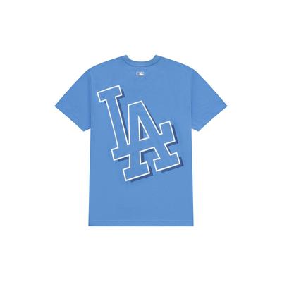 MLB Los Angeles Dodgers T Shirts Unisex Blue Crew Neck Moderate Straight Fit 3ATSB0433-07BLS