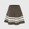 Rick A-Line Contrast Elastic Wool Skirt (Brown)_L3C1-Ns04K