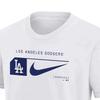 Nike X MLB Youth New York Yankees Solid Logo Printed Crew Neck T-Shirt Kids Tops White 3Z3B7NMB2-NYY