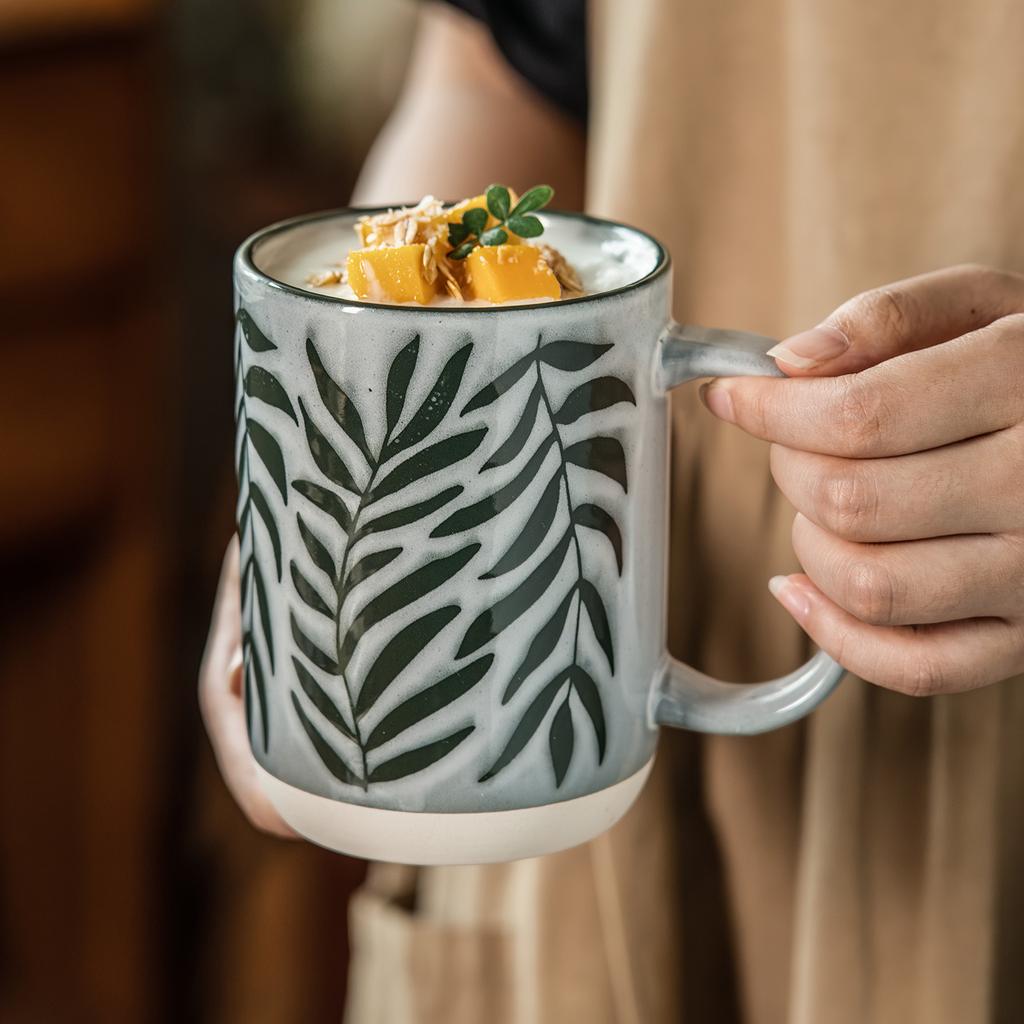 Special Ceramic Mug Home Office Large Capacity Coffee Cup Water Cup Tea Cup Breakfast Cup