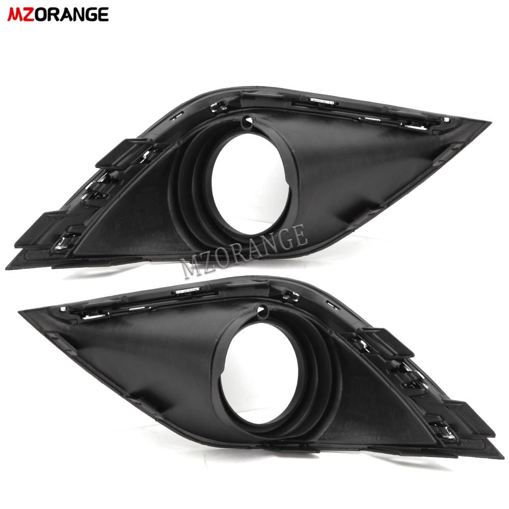 Chrome Fog Light Covers for Mitsubishi Outlander 2016-2018  Fog Lights Bezel Fog Lamp Hood Frame Black Grill car