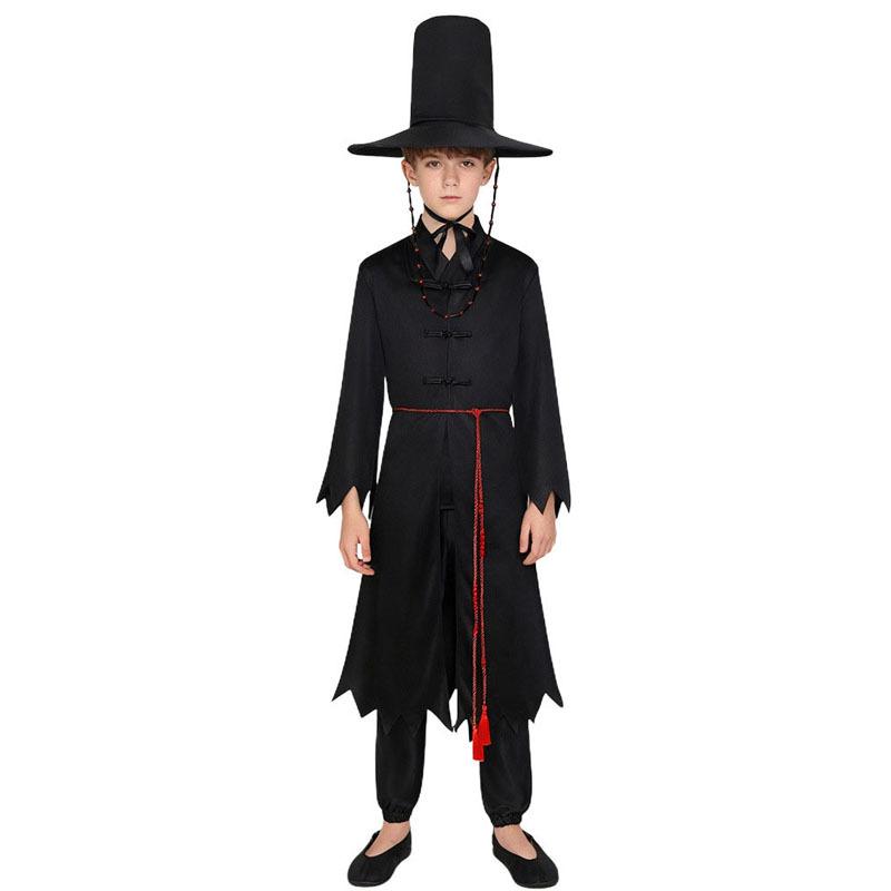 Dětský styl Film Saja Boy Cosplay Kostýmy Lovec démonů Saja Boy Kpop Skupina Zpěv Korejský Styl Chlapec Idol Halloweenský Párty Kostým