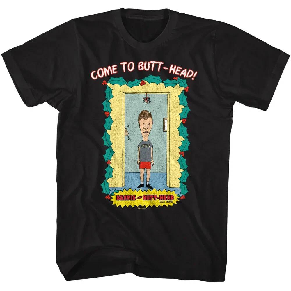 MTV Classic Cartoon Beavis And Butthead Come To Butthead Photo Men s T Shirt 2XL