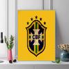 CBF Brasil Pattern  3pcs 100% Round Full Drill 5D DIY Diamond Painting Embroidery Cross Stitch Rhinestone Décor