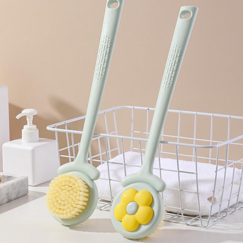 Qisu Long Handle Soft Bristle Body Bath Brush