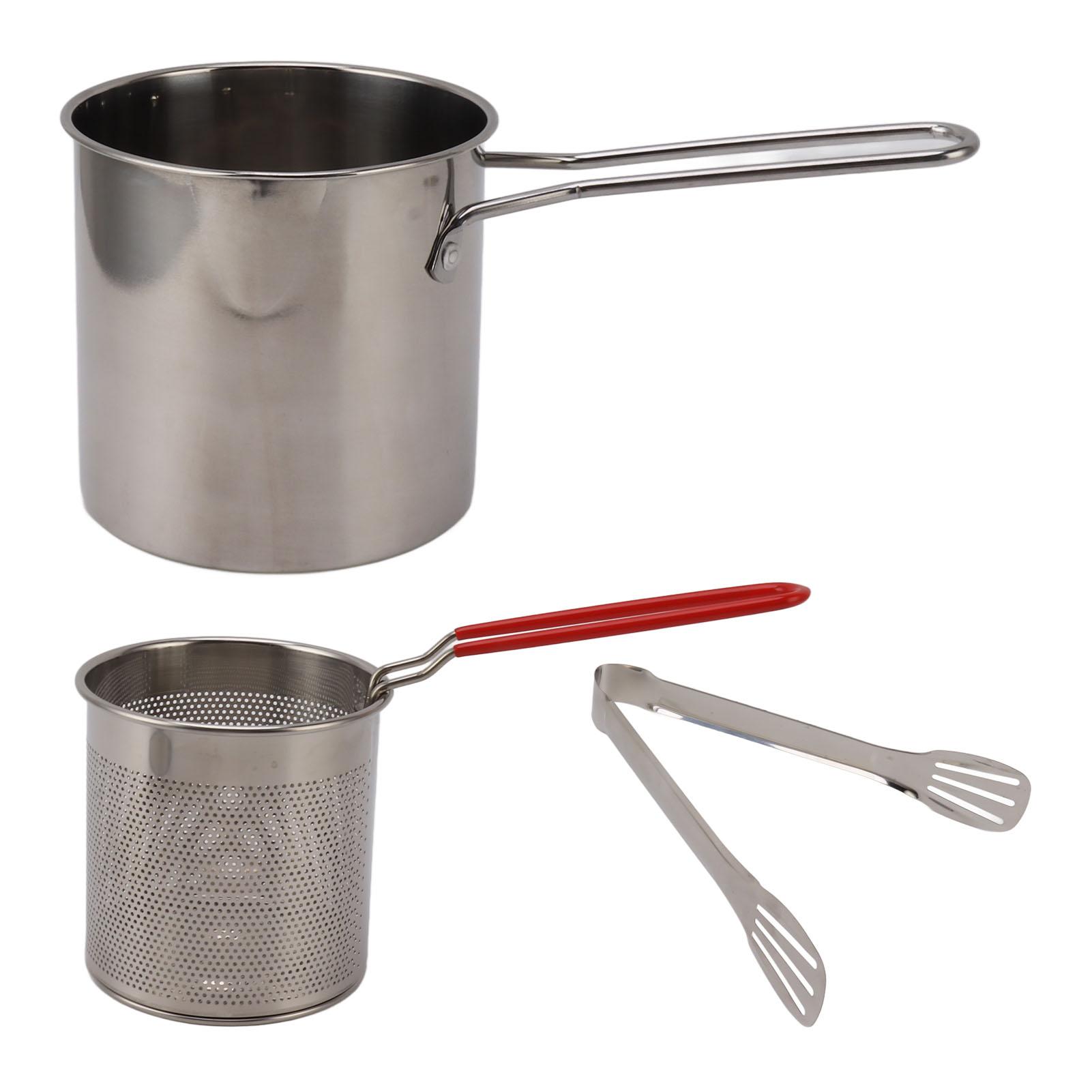 

Сковорода из нержавеющей стали, устойчивая к высоким температурам, экономящая масло, портативная мини-сковорода из металла с 3 Piece Set with Clip