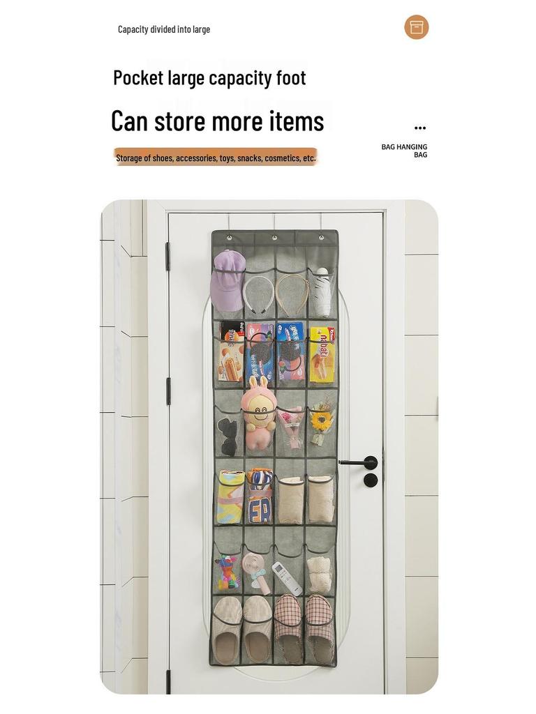 Wall-Mounted Mesh Shoe & Miscellaneous Storage Organizer