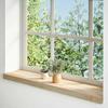 VidaXL Appuis de fenêtre 2 pcs non traité 80x20x2 cm bois chêne massif 4009094
