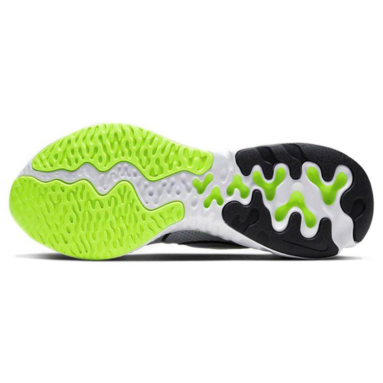 Nike Renew Run Abrasion Resistant Breathable Abrasion Resistant Breathable Low Top Running Shoes Men's Black Gray Green CK6357-006