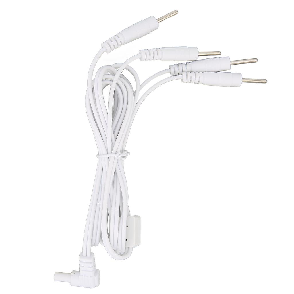 2.35mm Electrode Heat Wires 3.94ft TENS Unit Replacement Lead Wires Connector Cables for