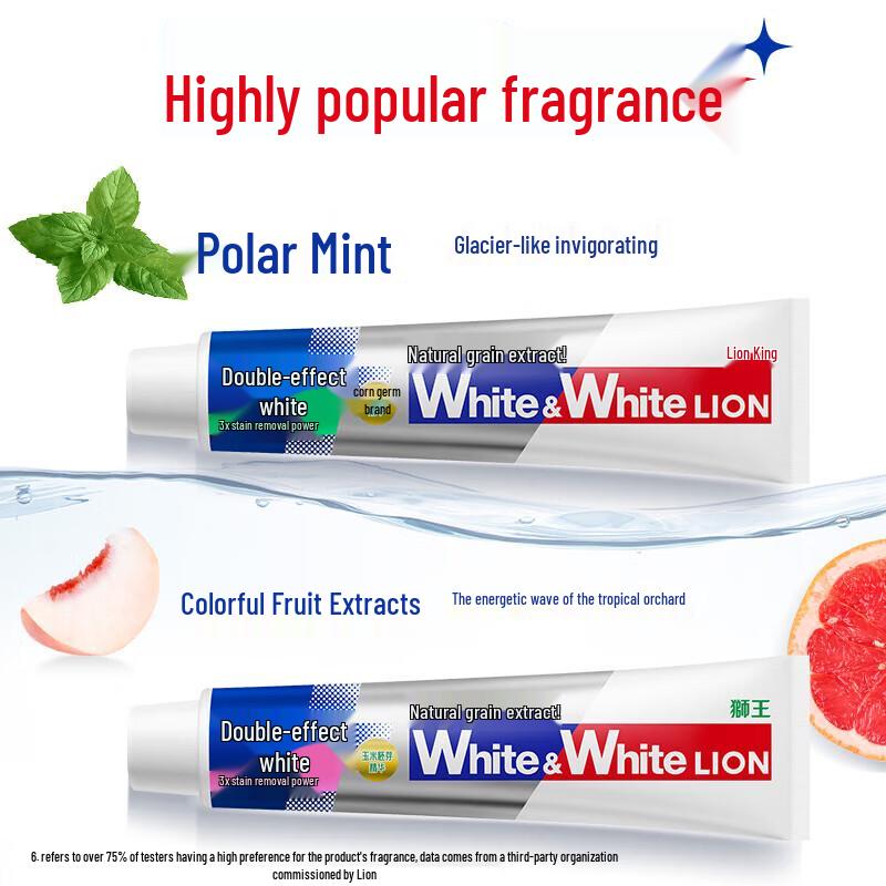 Lion White&White Whitening Toothpaste