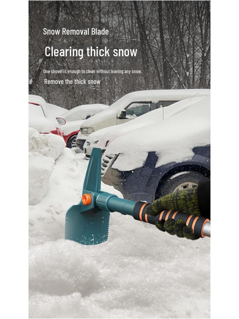 4-in-1 Multifunctional Car Snow Shovel & Ice Scraper