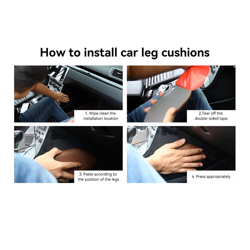 Podložka pod koleno do auta, Podložky pod koleno na konzoli do auta, Měkký polštářek pod koleno na loketní opěrku - Pohodlný, Měkký, Odolný proti poškrábání