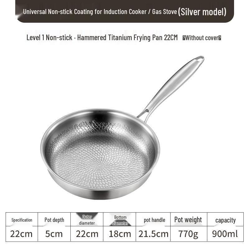 Kalti Titāna Non-Stick Cepampanna, Nerūsējošais Tērauds