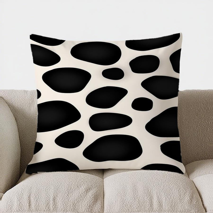 Home Decor Blue Watercolor Dots Pillow Cover Pattern Cushion Cover Suitable for Sofa Bedroom Car Pillow Cover
