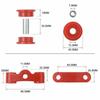 Car Shift Linkage Hardware Pin Clip & Bushing Wearproof Shift Linkage Bushings Set with Pin Resin for Honda Civic B Series 88-00