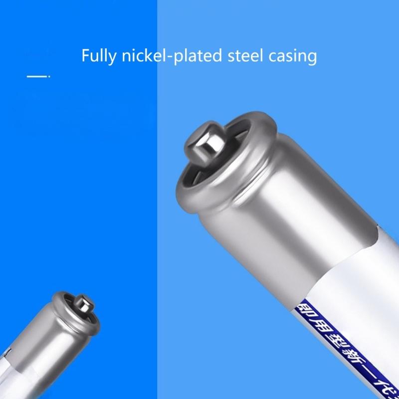 Pack of 4 LR03 High Capacity Rechargeable Batteries with Storage Case Replacement for Electronics Devices Accessories