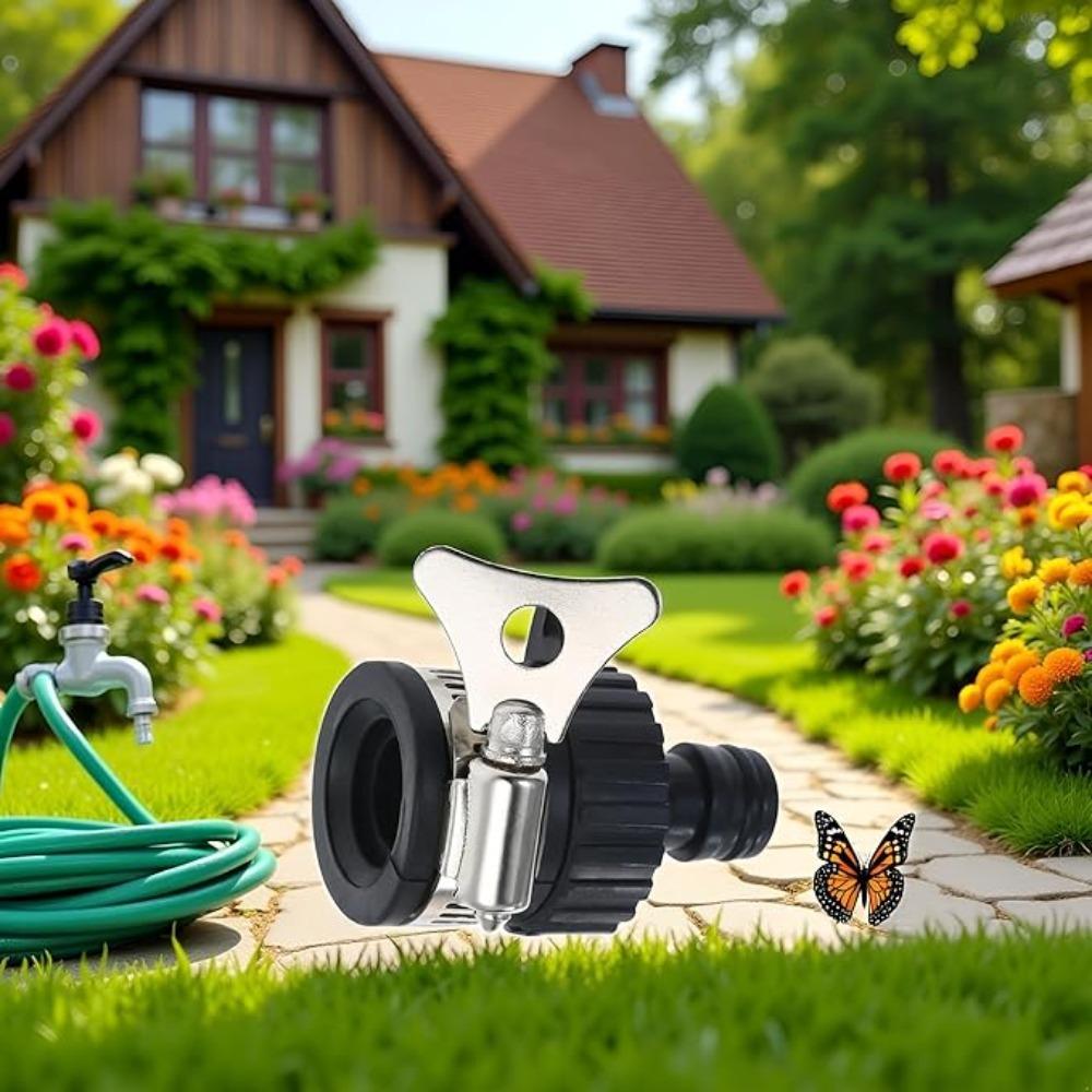 2pcs Durable Universal Water Faucet Adapter Plastic Hose Fitting Quick Connect Fitting Tap for Car Washing Garden Irrigation